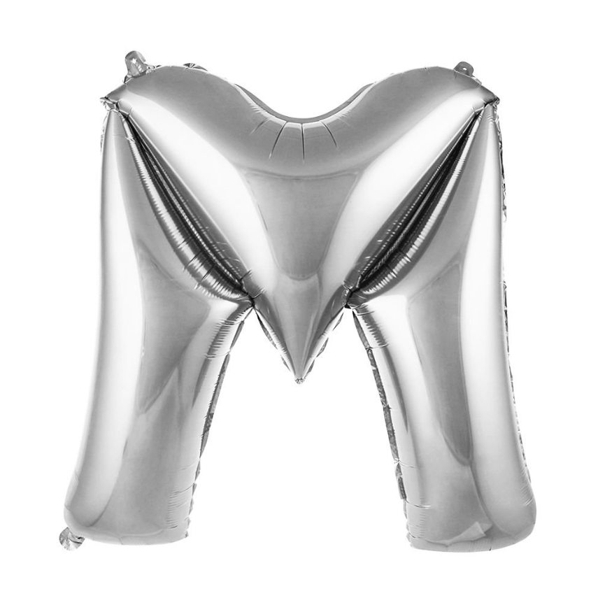 Folyo Balon Gümüş M 34 İnç 76 Cm